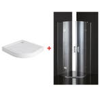 Sani Royal Douchecabine Kwartrond met 2 Deur, Nieuw