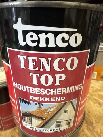 TencoTop Houtbescherming Dekkend - 27 staalblauw - 0,75 l..., Blauw, Nieuw, Ophalen of Verzenden, Verf