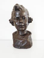 Debo (XX) - Buste, Jeune fille - 30 cm - Gips - 1944
