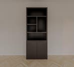 123Kast - Vakkenkast Mendoza 01 - 90x35x220H cm - 2 push to, Verzenden, Nieuw