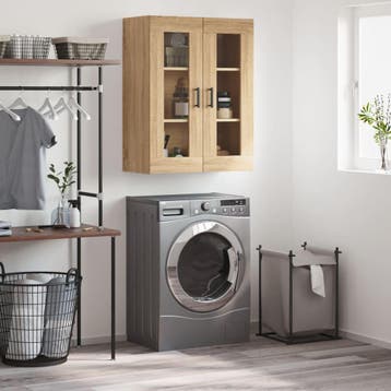 vidaXL Wandkast 69,5x34x90 cm sonoma eikenkleurig, Verzenden, Nieuw, 50 tot 100 cm, Minder dan 100 cm