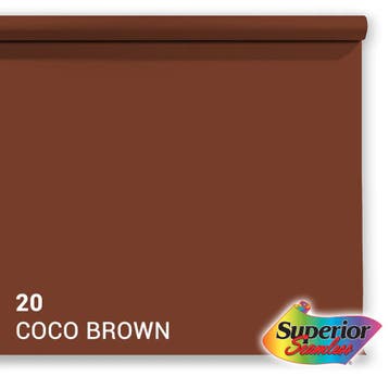 Superior Achtergrondpapier Coco Brown 1.35m x 11m, Ophalen of Verzenden, Nieuw, Achtergrond
