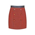 Atos Lombardini • geruite mini rok • XS (IT40), Kleding | Dames, Rokken, Nieuw, Maat 34 (XS) of kleiner, Rood, Atos Lombardini