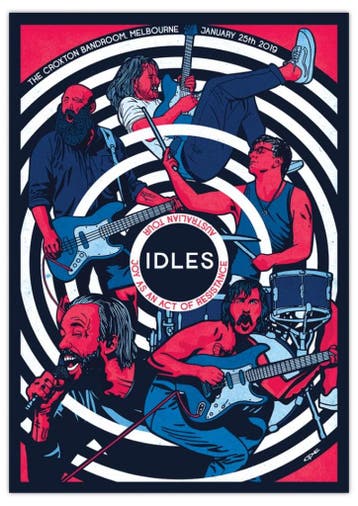 Posters - Poster Idles - Idles, Verzenden, Zo goed als nieuw