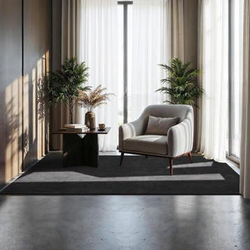 Kortpolig vloerkleed Soft Zone - 120 x 170 cm, antraciet, Huis en Inrichting, Verzenden, Nieuw