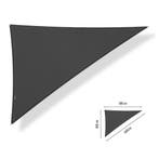 Schaduwdoek driehoek 90 graden 4x5x6,4 Carbon grey, Tuin en Terras, Schaduwdoeken, Ophalen of Verzenden, Nieuw
