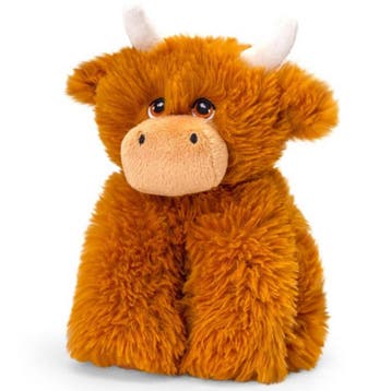 Keel Toys Schotse Hooglander koe knuffel - pluche - bruin, Verzenden, Nieuw