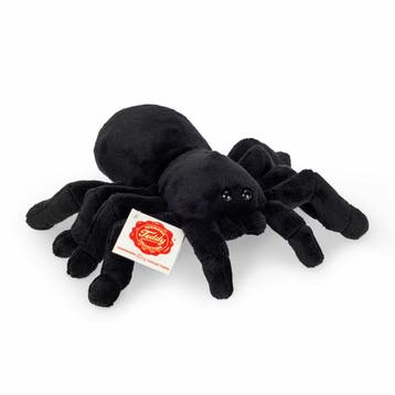 Knuffeldier vogelspin - pluche - zwart - 16 cm, Verzenden, Nieuw