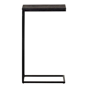 Bijzettafel Mangohout Alys Zwart (set Van 2), Verzenden, Nieuw, Industriële meubels, Overige vormen