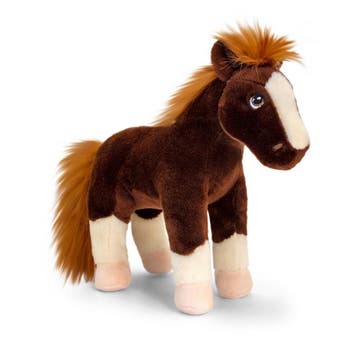 Bruine paarden knuffel - pluche - 24 cm, Verzenden, Nieuw