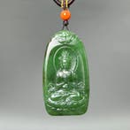 Snijwerk, Guanyin Amulet Pendant - 53 mm - Gecertificeerde