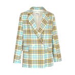OttodAme • geruite blazer • 34 (IT40), Kleding | Dames, Maat 34 (XS) of kleiner, Verzenden, Blauw, Ottod'ame
