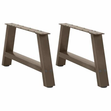 vidaXL Salontafelpoten 2 st A-vormig 60x(30-31) cm staal, Verzenden, Nieuw