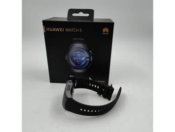 Huawei Watch 5 46 mm roestvrijstalen kast zwart met de, Verzenden, Zo goed als nieuw, Huawei