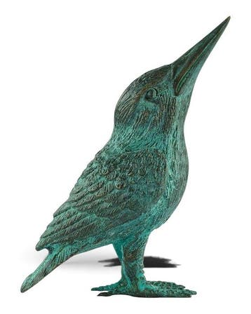sculptuur, Kingfisher - 10 cm - Brons