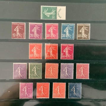 Frankrijk 1924 - Drie opeenvolgende emissies met Phena,, Gestempeld