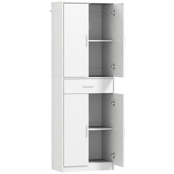 TRUUSK Hoge Keukenkast - Verstelbare Planken - 4 Deuren - La, Verzenden, Nieuw