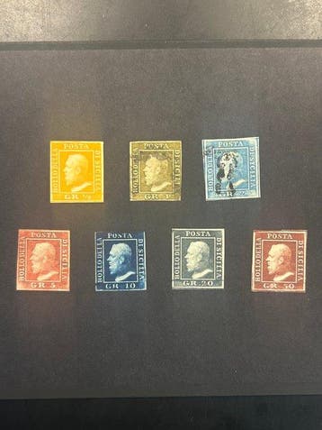 Italiaanse oude staten - Sicilië - Selectie, Gestempeld