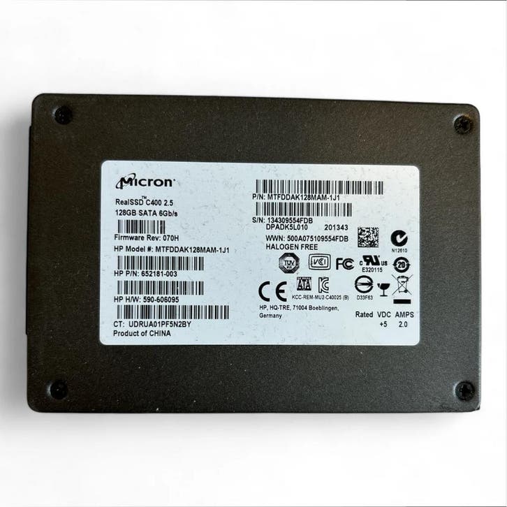 Micron RealSSD C400 MTFDDAK128MAM-1J1 – 128GB – 2.5 SATA, Computers en Software, Harde schijven, Nieuw, Ophalen of Verzenden