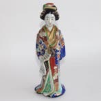 Beeldje - Kutani Imari Geisha with love poem - Porselein