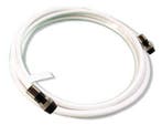 High End WIT Coaxkabel 2xF met weatherboot, Ophalen of Verzenden, Nieuw, Tv-kabel