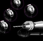 Stevige handboor zilver met 10 boortjes, Ophalen of Verzenden, Nieuw