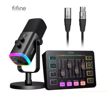 Gaming Audio Set XLR Mic, Mixer en Headset 48V, Verzenden, Nieuw