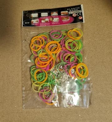 Loombandjes 200 stuks in zakje,  set van 4 stuks (Speelgoed), Verzenden, Nieuw