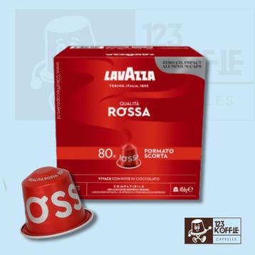 Lavazza Qualità Rossa capsules 80 stuks  compatibel met, Verzenden, Nieuw