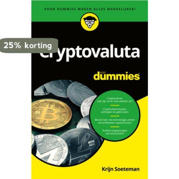 Cryptovaluta voor dummies 9789045355801 Krijn Soeteman, Verzenden, Zo goed als nieuw, Krijn Soeteman