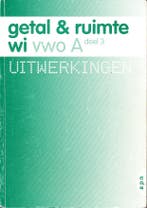 Getal en Ruimte A VWO deel 3 Uitwerkingen, Boeken, Verzenden, Nieuw