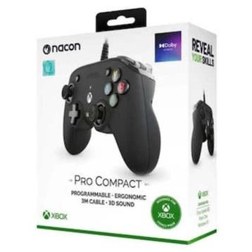 Nacon Xbox Controller PRO Compact Wired - Zwart, Spelcomputers en Games, Spelcomputers | Xbox One, Ophalen of Verzenden, Zo goed als nieuw