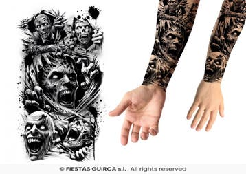 Neptattoo Zombies, Verzenden, Nieuw, Feestartikel