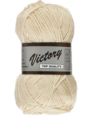 Lammy Yarns Victory - 16 Ecru - Zijdeglans Acrylgaren, Ophalen of Verzenden, Nieuw