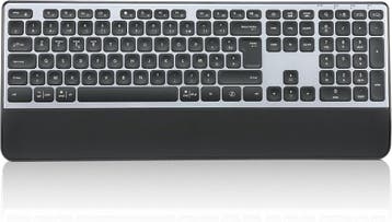 Draadloos QWERTY Keyboard | Met Polssteun | Laatste Stuk!, Ergonomisch, Ophalen of Verzenden, Zo goed als nieuw, Draadloos