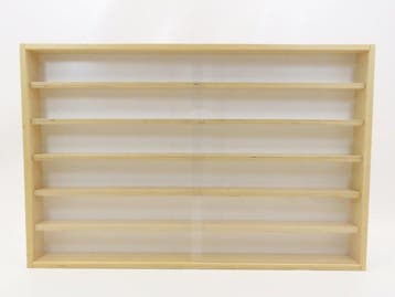 Heins - Vitrine - Hout, plexiglas, gefreesde rails - Vitrine, Nieuw