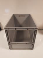 Magazijnbak, 600x400x420 mm, euronorm, grijs pp, nieuw -, Ophalen of Verzenden