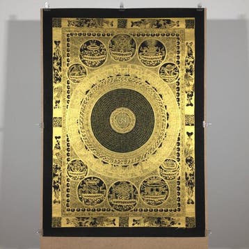 Painting of Tibetan Tradition - Refined Masterpiece Thangka, Antiek en Kunst