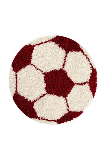 Rond Kindervloerkleed | Fun | Rood | 100x100 cm, Verzenden, Nieuw