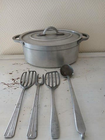 LETREFLE - Braadpan (5) - Aluminium - Samen, Antiek en Kunst