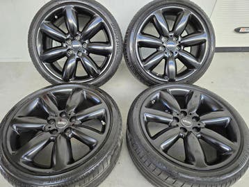 Mini Cooper Clubman 18 inch velgen zomerbanden zwart 5x112, 18 inch, Banden en Velgen, Nieuw, Ophalen of Verzenden