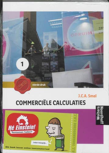 Commerciele calculaties I  uitwerkingen druk 4 9789001800055, Zo goed als nieuw