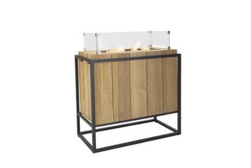 Cosi GIMEG Cosiloft divider zwart frame/teak - Vuurtafel, Tuin en Terras, Nieuw