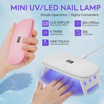 2-in-1 UV/LED Nageldroger: Handheld & Desktop, Snel Drogen m, Verzenden, Nieuw
