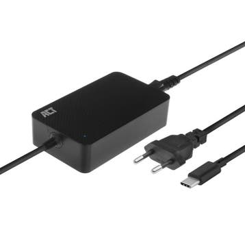 ACT USB-C laptoplader 65W +Power Delivery profiel, Verzenden, Zo goed als nieuw