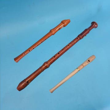 Vintage Blockflöten Set 3-teilig – Moeck, Hohner & Johannes, Nieuw