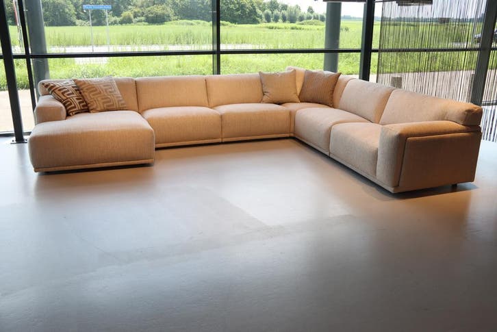Het Anker Cream hoekbank / U bank / div. maten / elementen., Huis en Inrichting, Banken | Bankstellen, Nieuw, Leer, Stof, Ophalen of Verzenden
