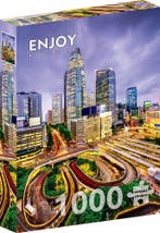 Nishi-Shinjuku District, Tokyo Puzzel (1000 stukjes) | Enjoy, Hobby en Vrije tijd, Denksport en Puzzels, Verzenden, Nieuw