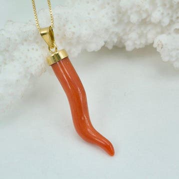 Koraal - Zilver, Verguld, Zonder reservering - Ketting met