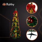 Ruhhy Kant en klare opvouwbare kerstboom 180 cm – met gou., Ophalen of Verzenden, Nieuw